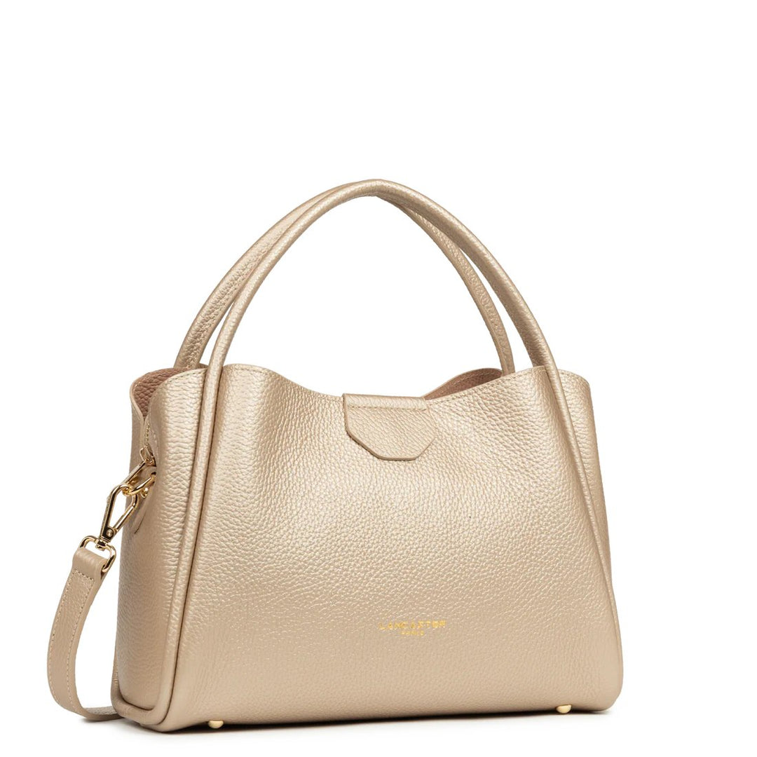 Lancaster Handtasche Aimantée M Ida Double Or pâle - In - Nude