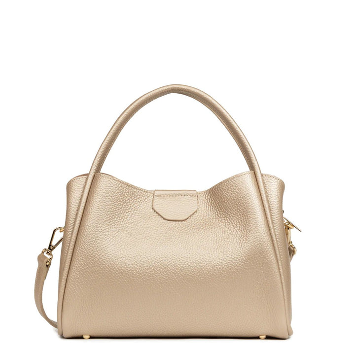 Lancaster Handtasche Aimantée M Ida Double Or pâle - In - Nude