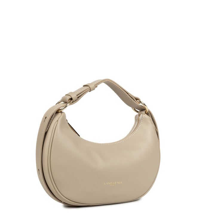 Lancaster Umhängetasche mit Reißverschluss S Donna Aria Dunkelbeige