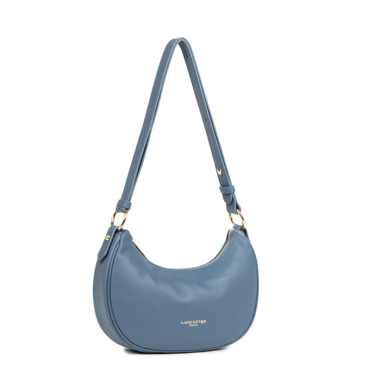 Lancaster skuldertaske med lynlås S Donna Aria 480-075 jeansblå
