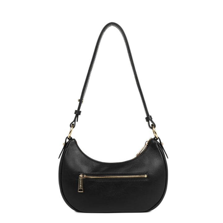 Lancaster Sac besace Zippé S Donna Aria Noir