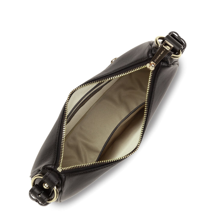 Lancaster Sac besace Zippé S Donna Aria Noir
