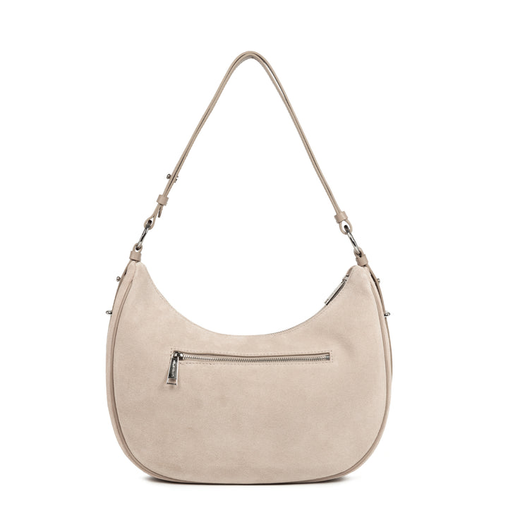 Lancaster Borsa a tracolla Con zip L Suède Beige Scuro