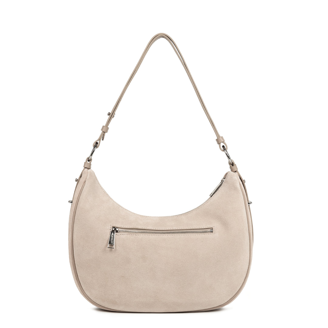 Lancaster Borsa a tracolla Con zip L Suède Beige Scuro