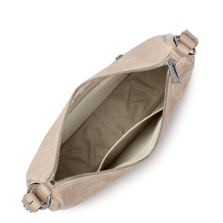 Lancaster Borsa a tracolla Con zip L Suède Beige Scuro