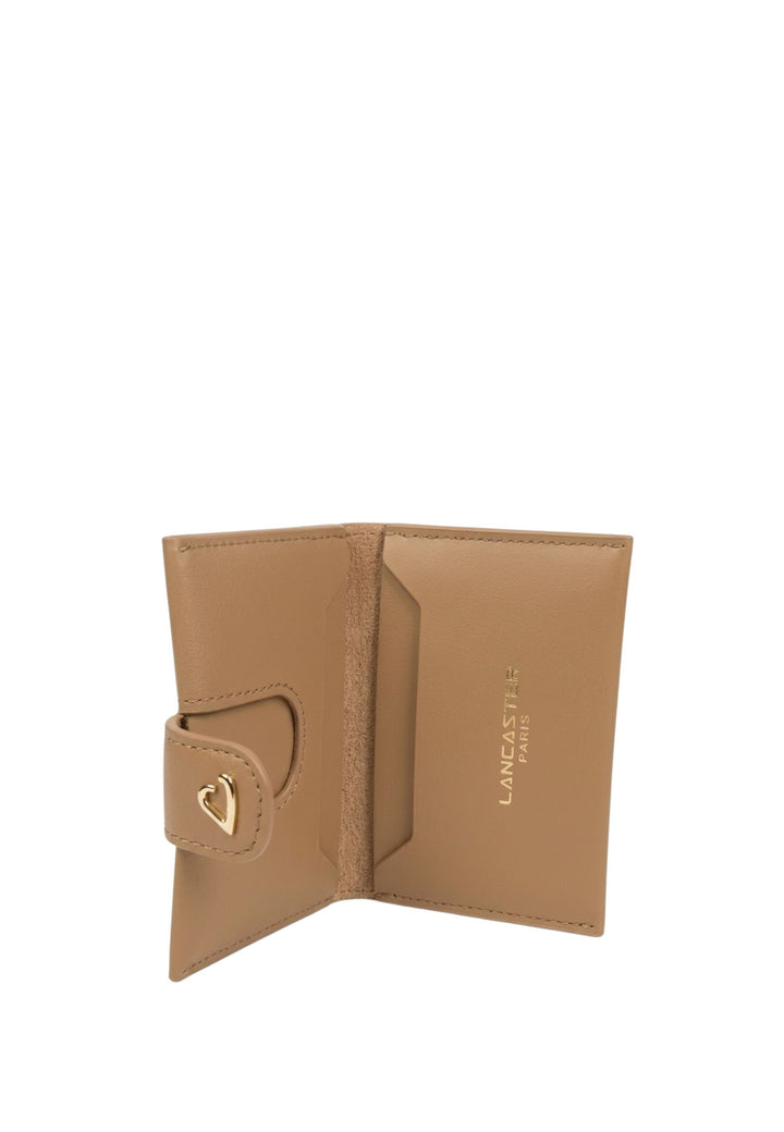 Lancaster Portacarte con bottone a pressione Paris Philos Praline