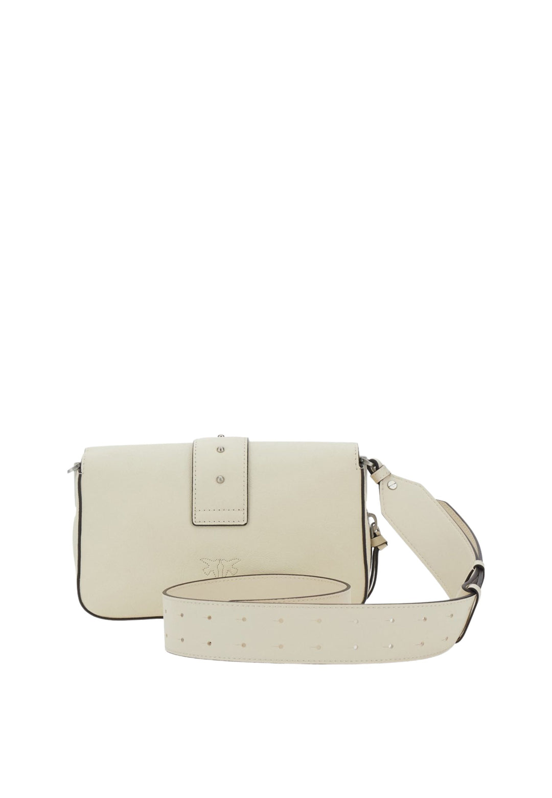Pinko Sac Rabat Love One Slouchy Zip Mini Vite Blanc