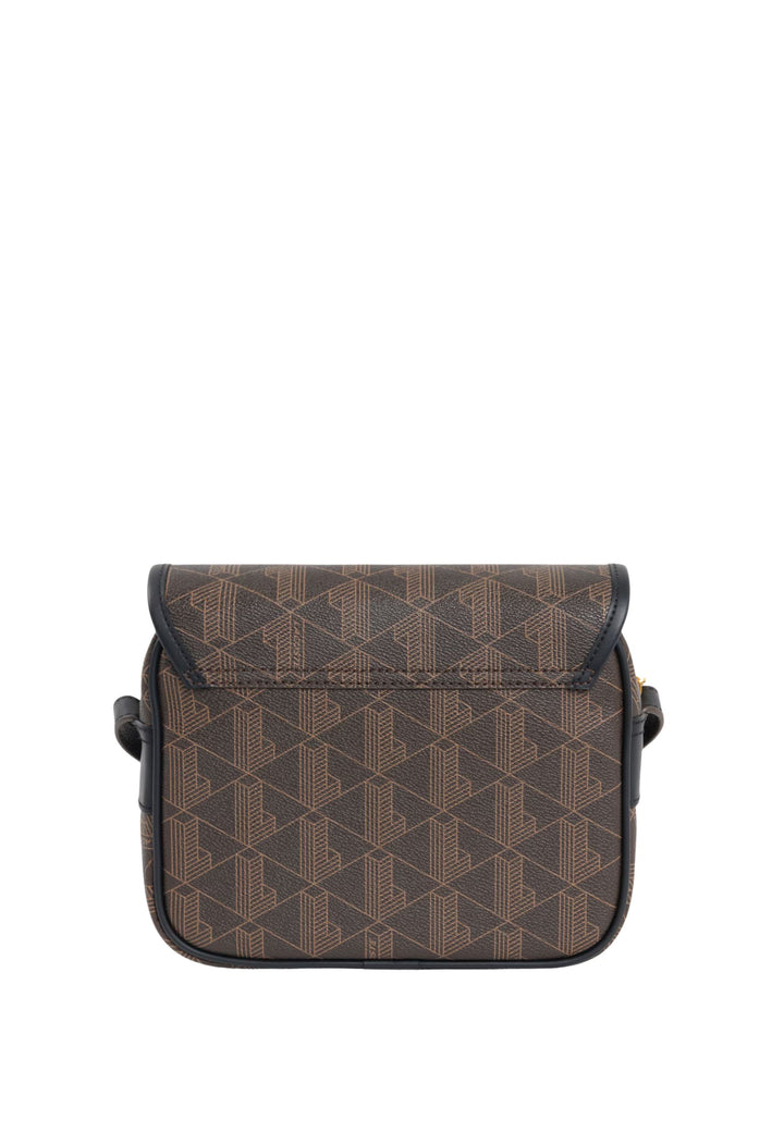 Lacoste Borsa a cartella The Blend Monogramma Nero Shiitake