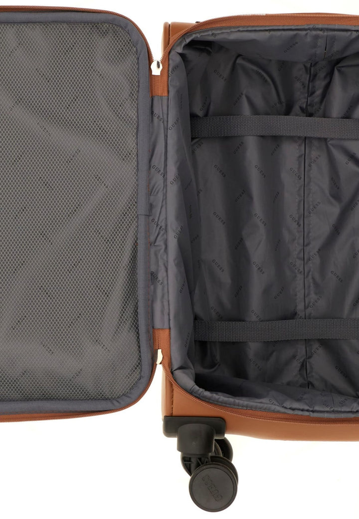 Guess Suitcase Audrey Monogramme Cognac Logo