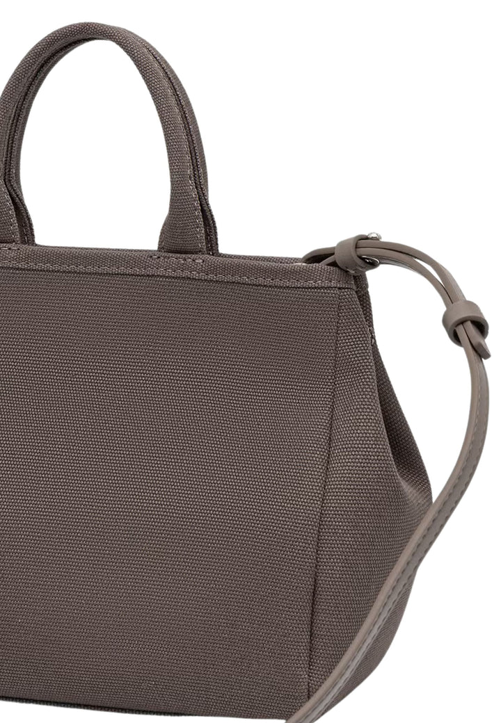 Karl Lagerfeld Convertible Mini-väska i bomull Taupe