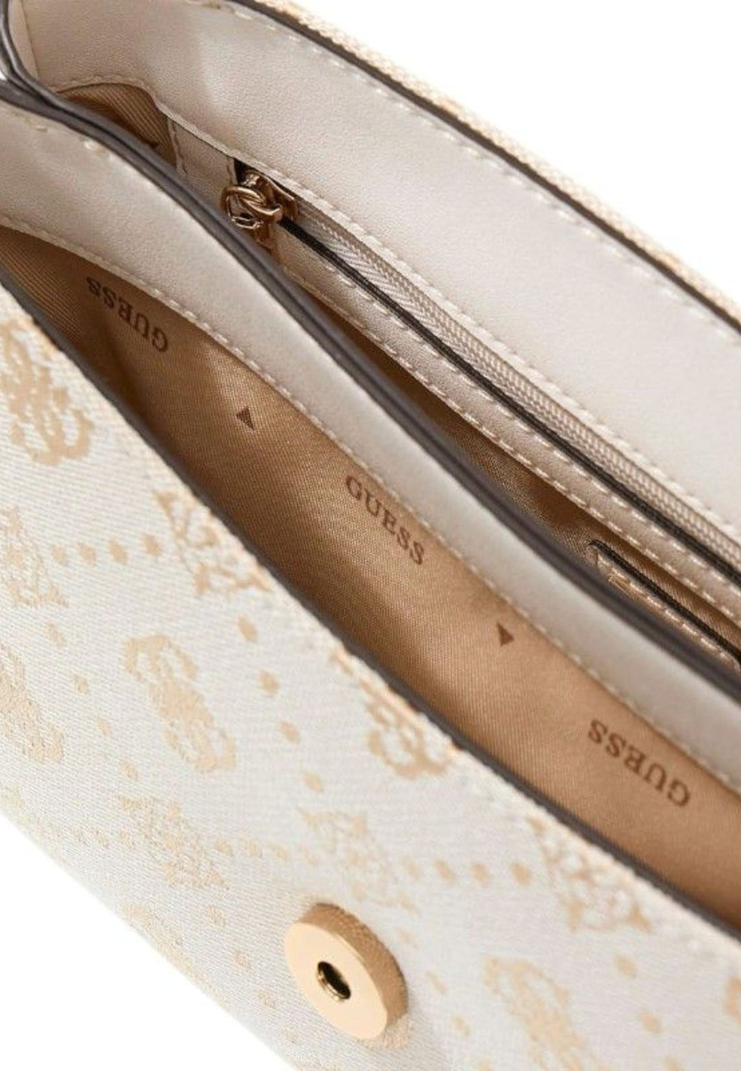 Guess Borsa a tracolla Melinda Logo Tri Com Off White Logo