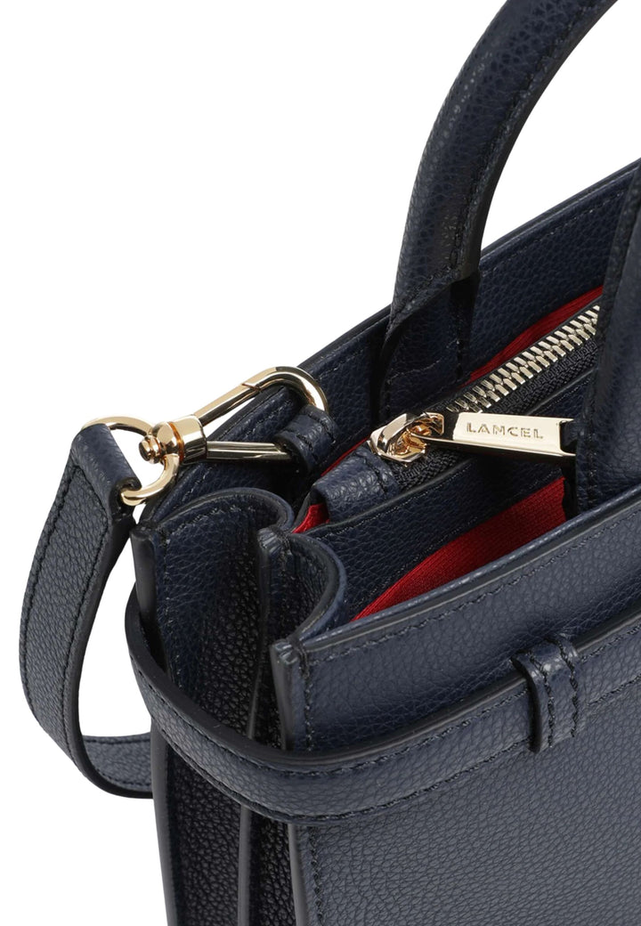 Lancel Faubourg Carryall S Borsa a Mano Blu Navy Ultra