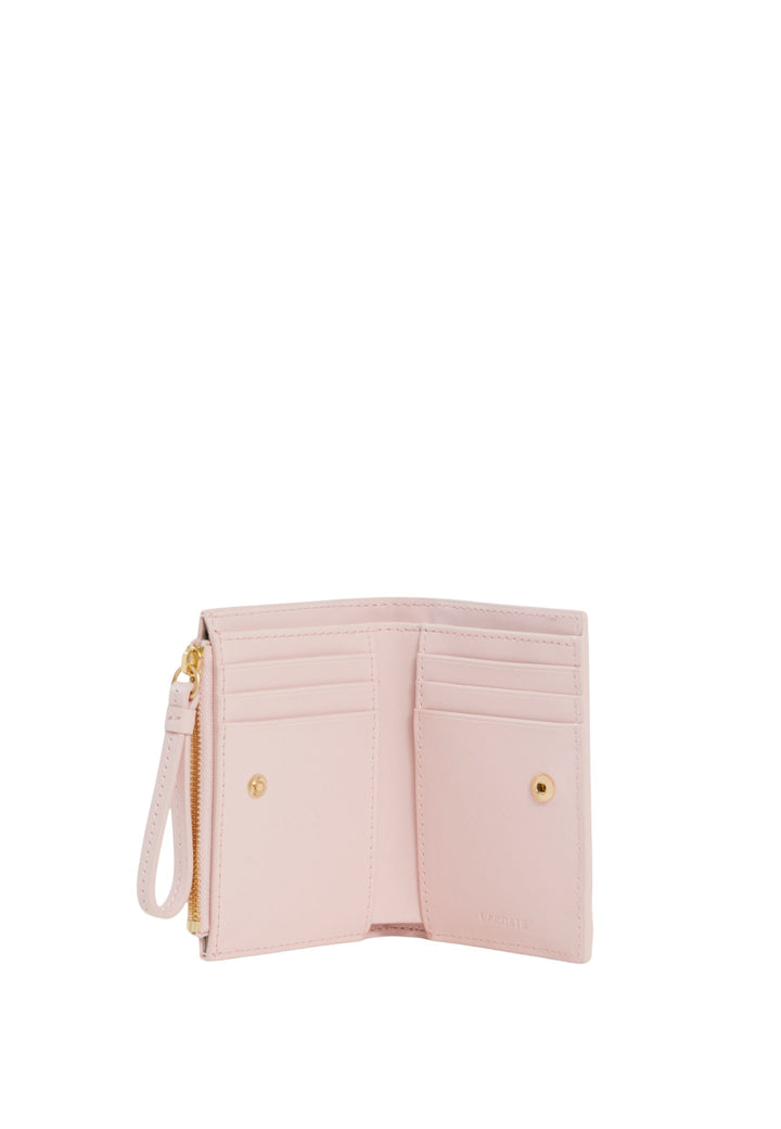 Lacoste Porte-monnaie Crocodelle Cuir Rose Nidus