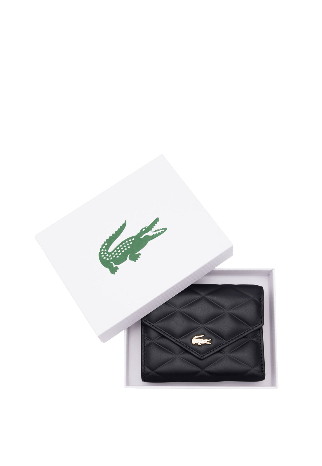 Lacoste Portefeuille Crocodelle Noir