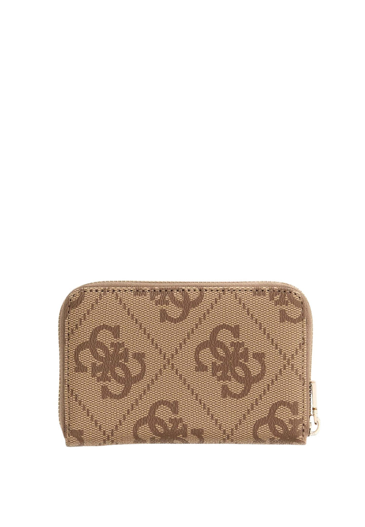 Guess Portafoglio Laurel Ii Slg Med Zi Latte Logo/Brown
