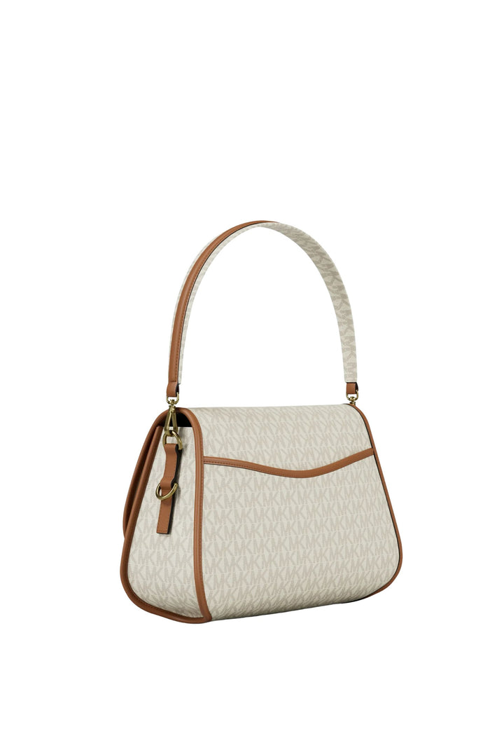 Michael Kors Holmes konvertibel skuldertaske Vanille Logo