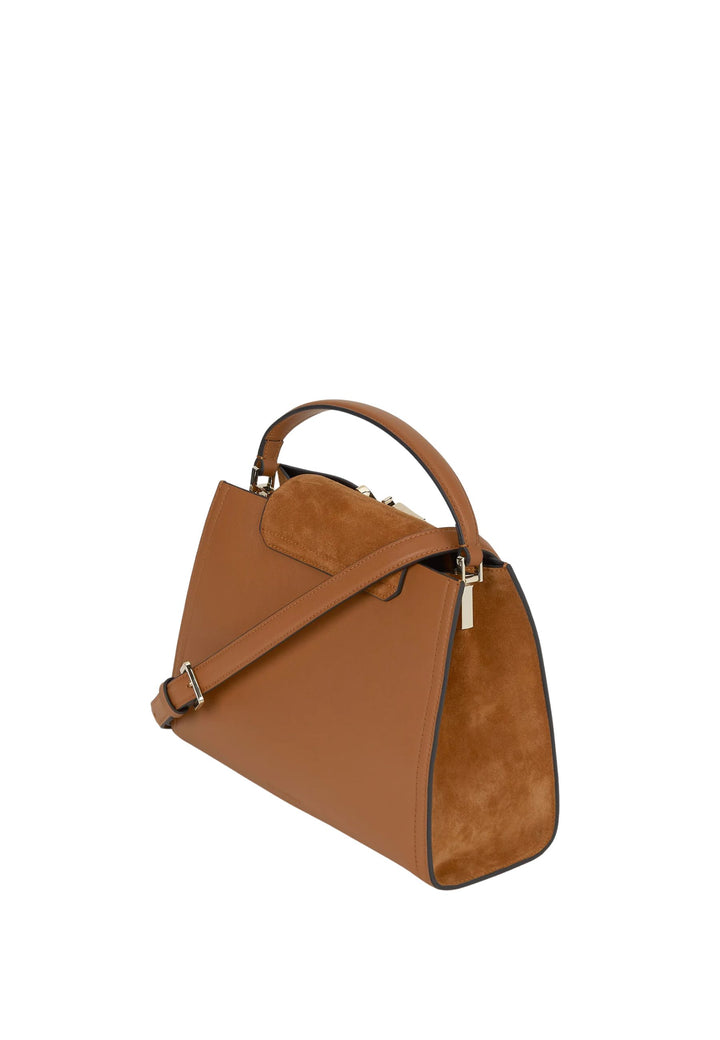 Karl Lagerfeld K/Signature Top Handle Bag Dark Tan