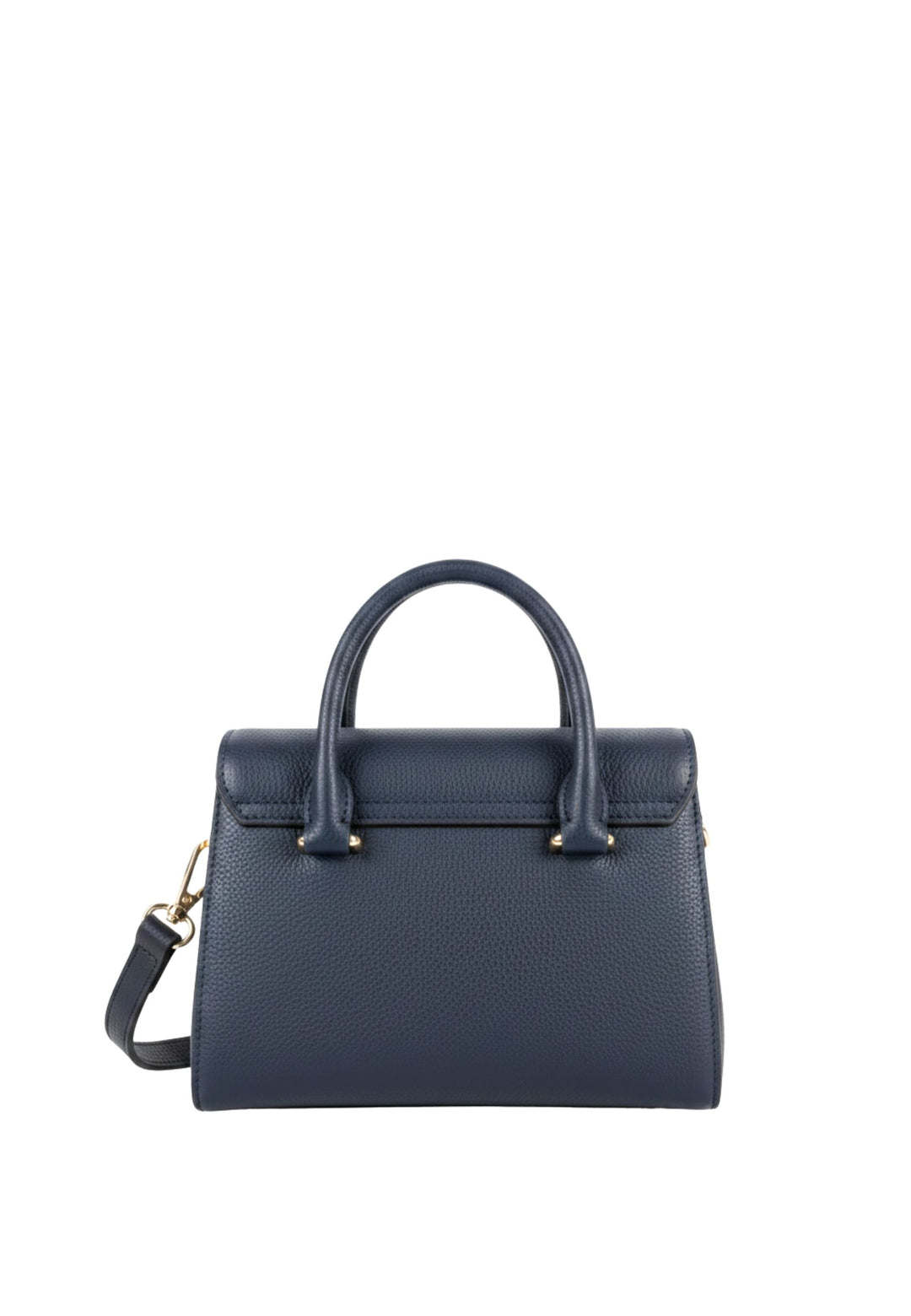 Lancaster Sac à main A rabat avec fermoir Mini Milano Cosmos Bleu Foncé