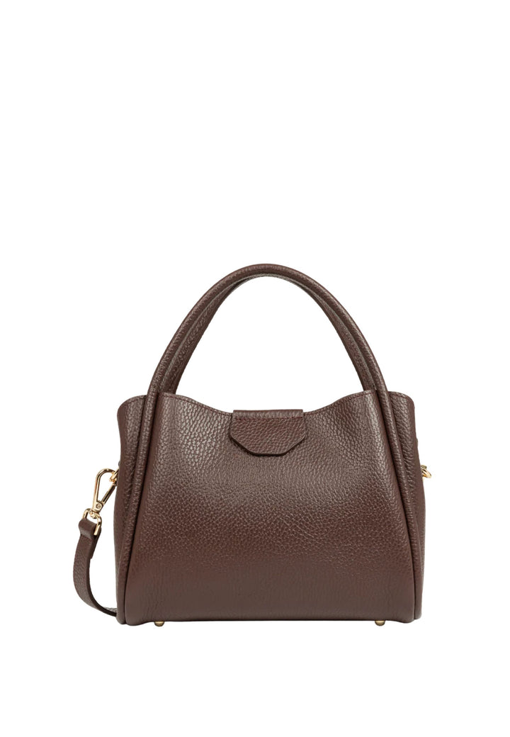 Lancaster Sac à main Aimantée S Ida Double Marron - In - Or Pâle