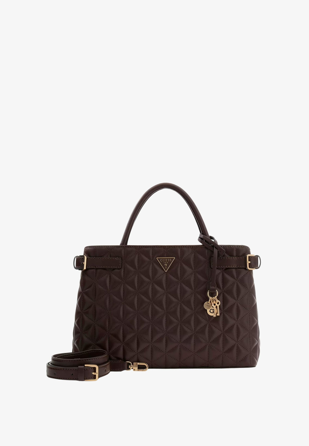 Guess Sacs à main matelassé Paisleigh Espresso QG988306
