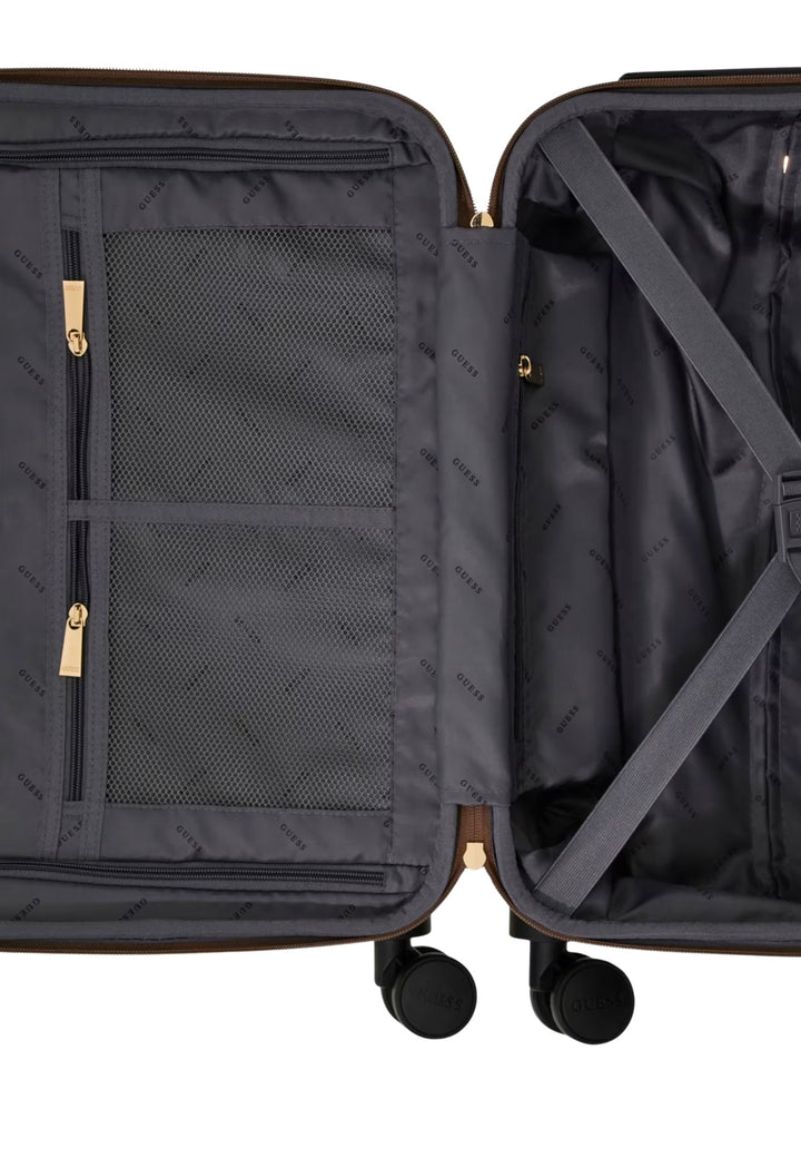 Guess Valise à roulettes Eliette logo 4G pivoine