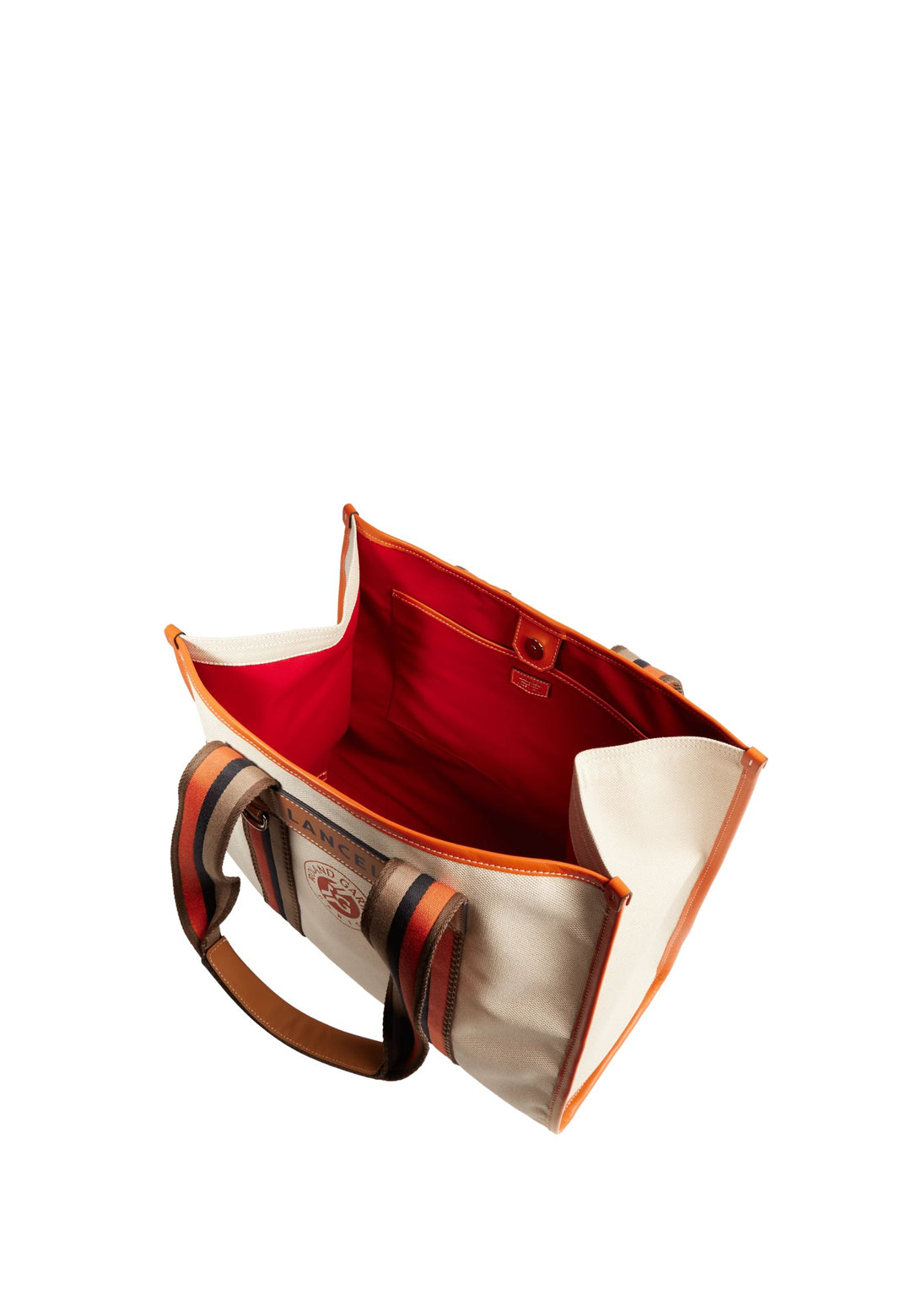 Mala Tote Lancel Roland Garros Natural/Terra Batida Mulher