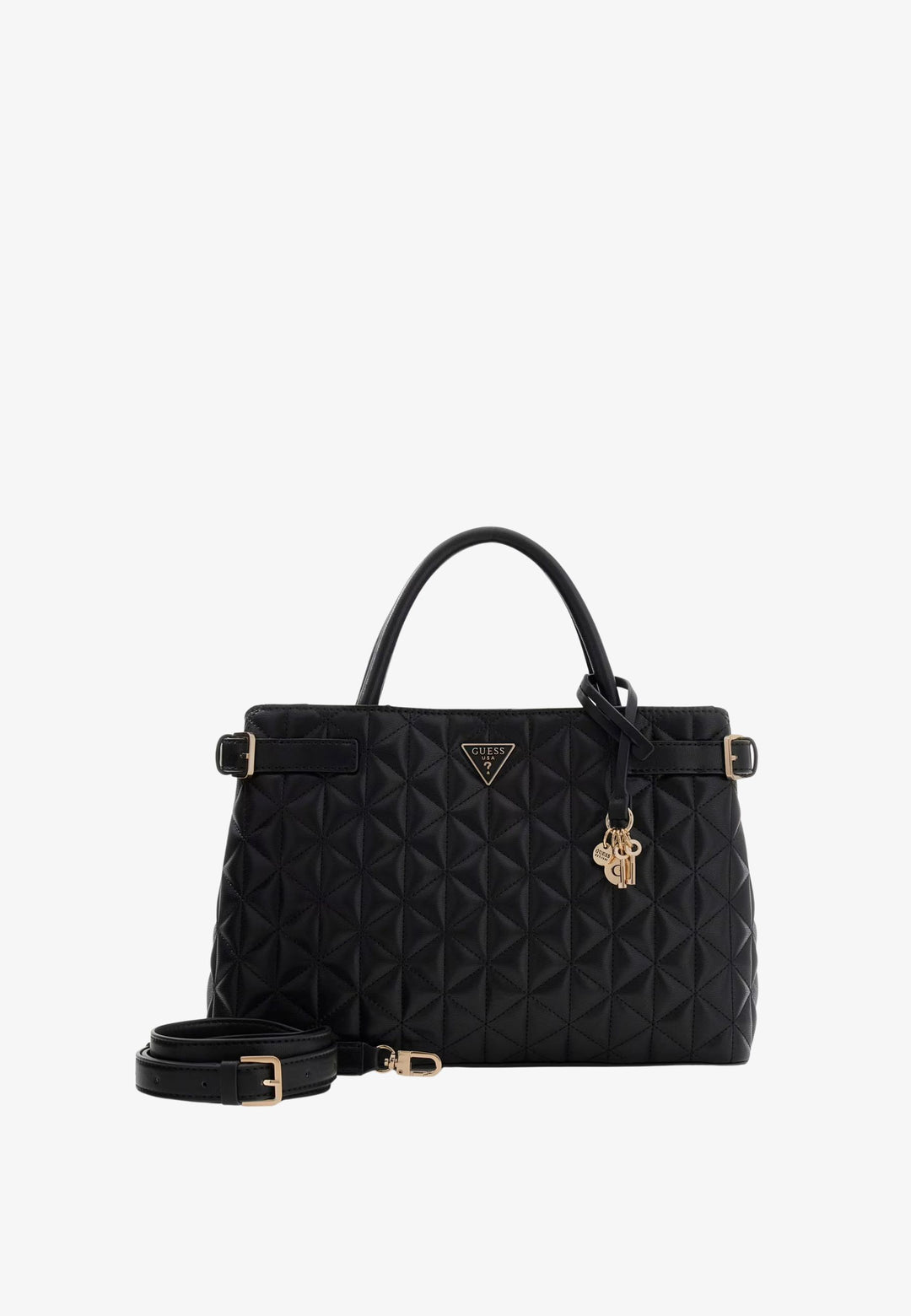 Guess Paisleigh quiltet håndtaske sort