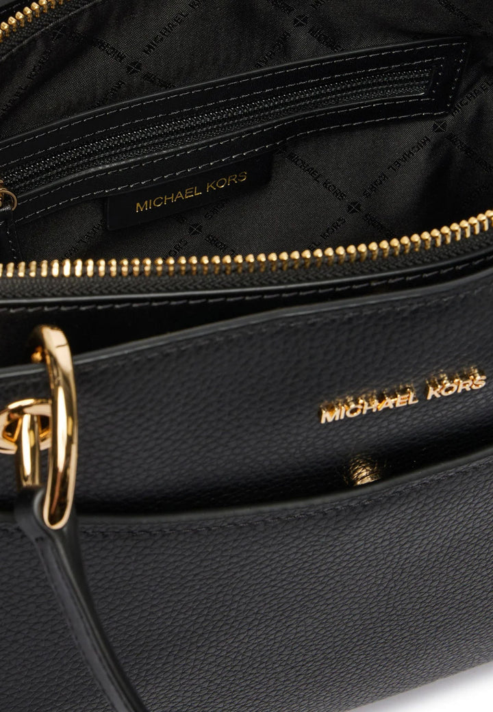 Michael Kors MAY Schoudertas Zwart Leer