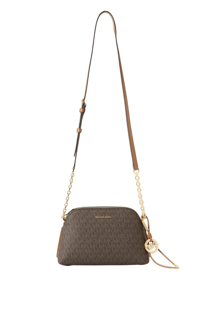 Michael Kors Sac Bandoulière Freddie Petit Dôme Marron