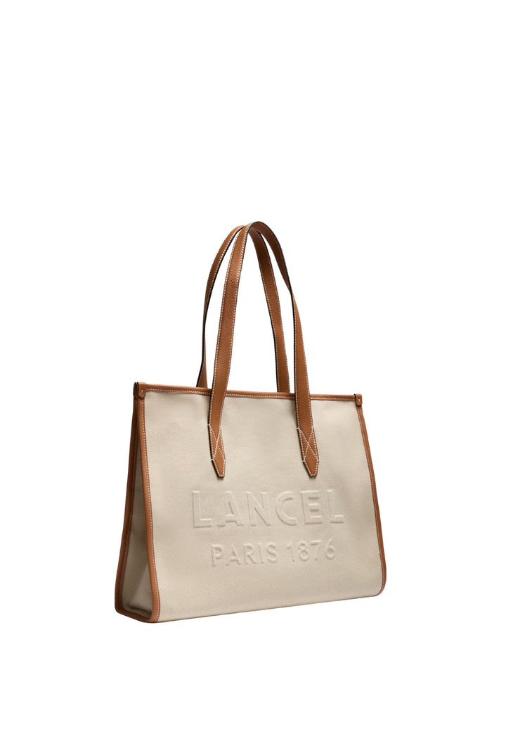 Lancel Cabas Jour Animation Naturel/Camel Femme