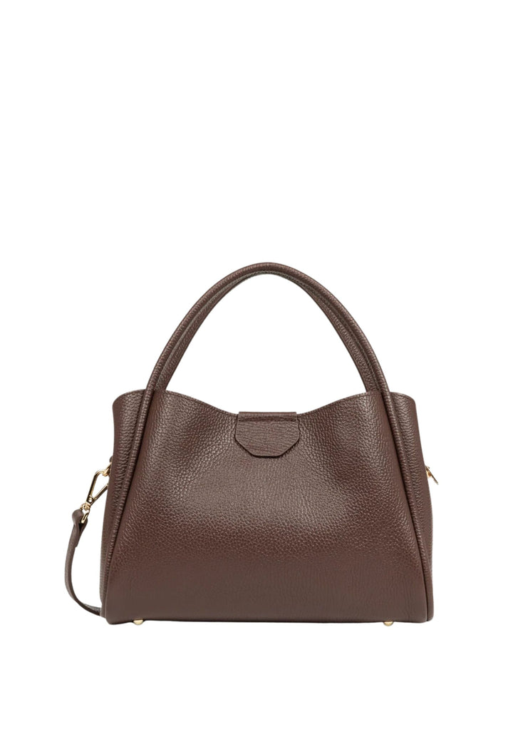 Lancaster Handtasche Aimantée M Ida Double Braun