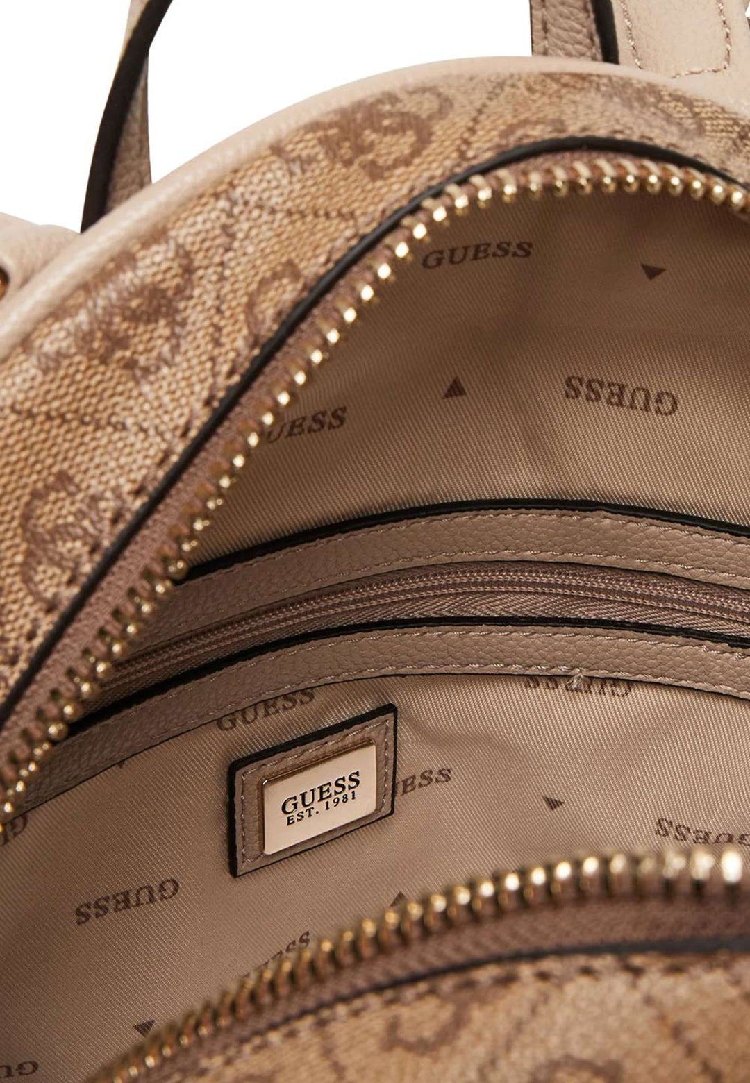 Guess Backpack Latte Logo Manhattan