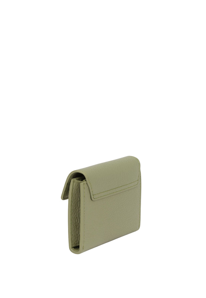 Lancaster Zippered Card Holder Maya Double KBA Olive