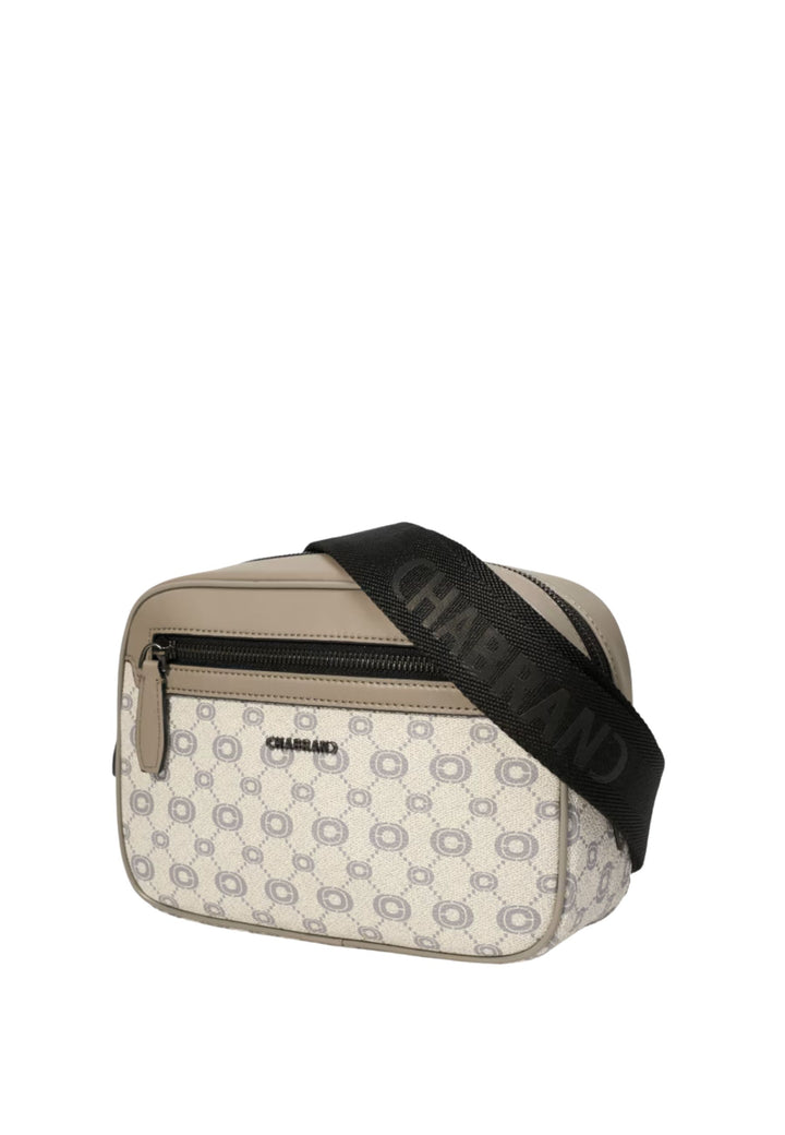 Chabrand Sacoche Ecru Gris Garnie Cuir