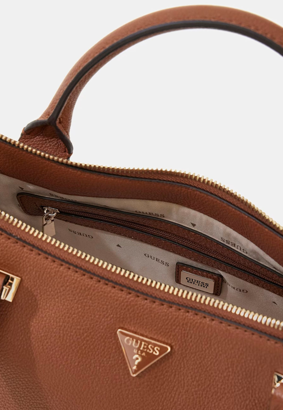 Guess Schëllerbag Anadela 3 Comp Satch Cognac BG966406