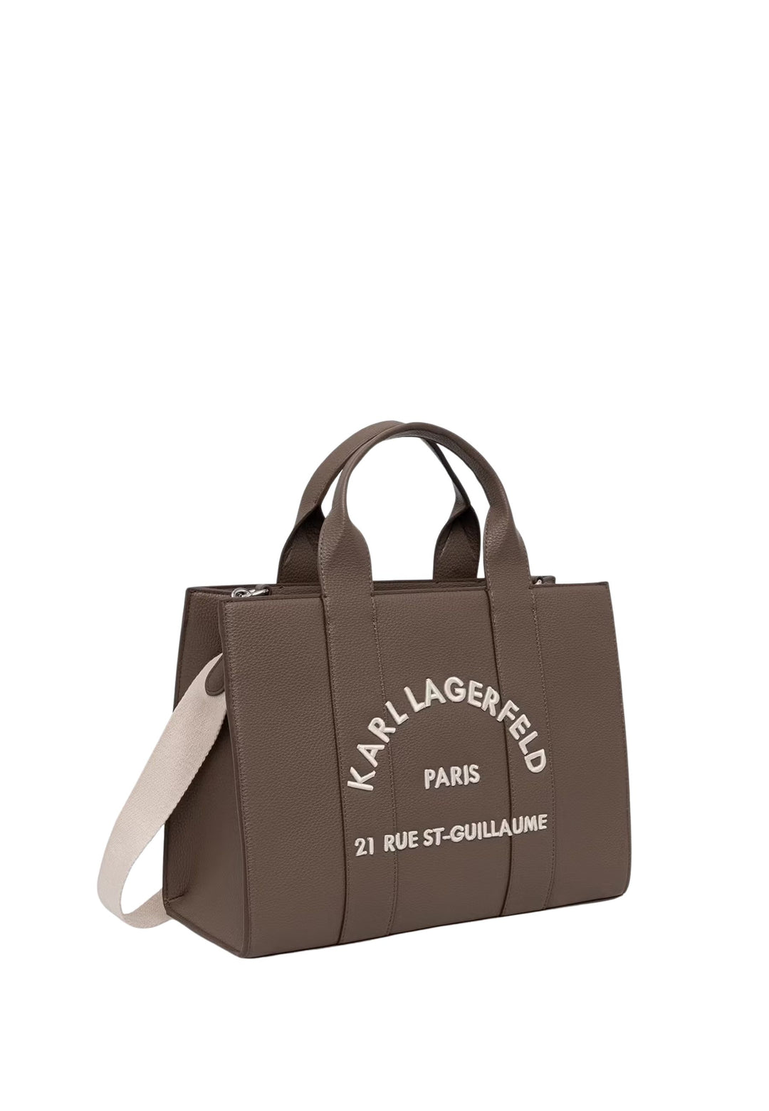 Karl Lagerfeld Shopper-Beutel Quadratisch genarbt Taupe