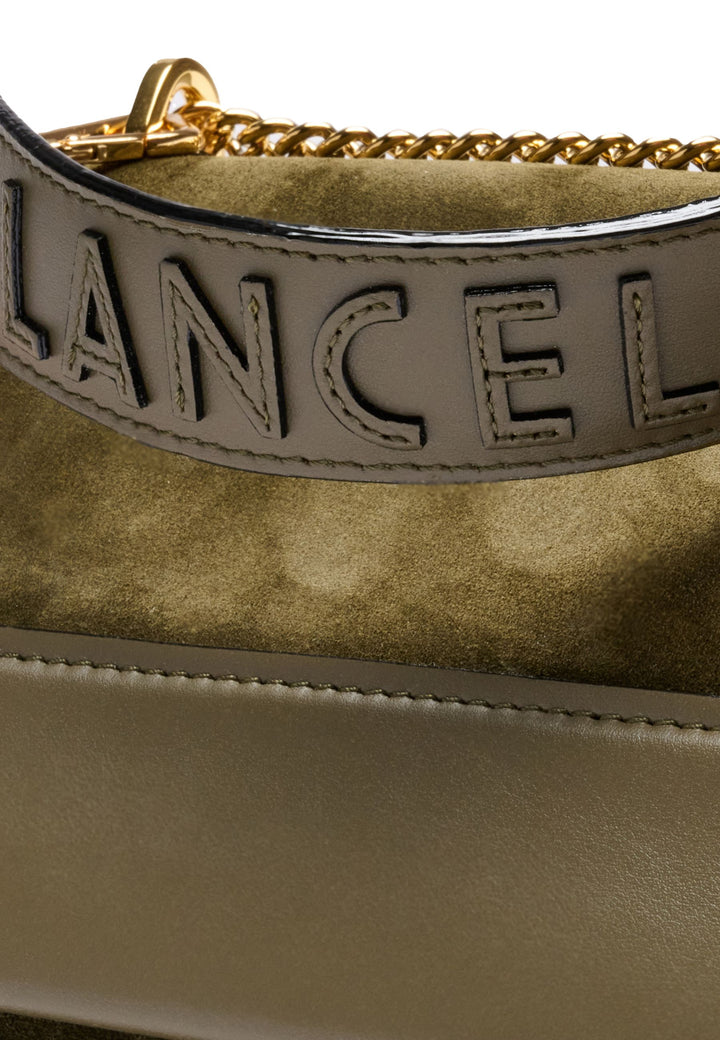 Lancel Torebka z klapką M Ninon Color Block Mco Ciemny khaki Kobieta