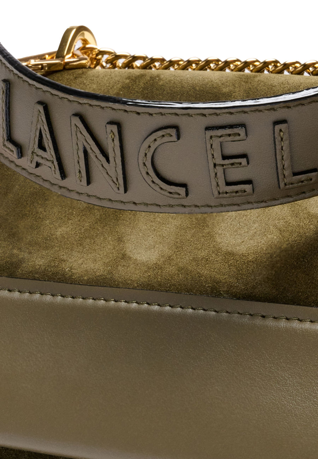 Lancel Torebka z klapką M Ninon Color Block Mco Ciemny khaki Kobieta