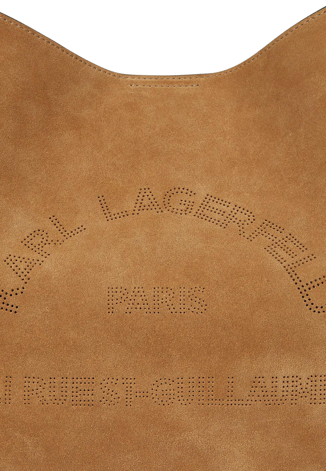 Karl Lagerfeld Hobo-Tasche aus Wildleder in Karamell