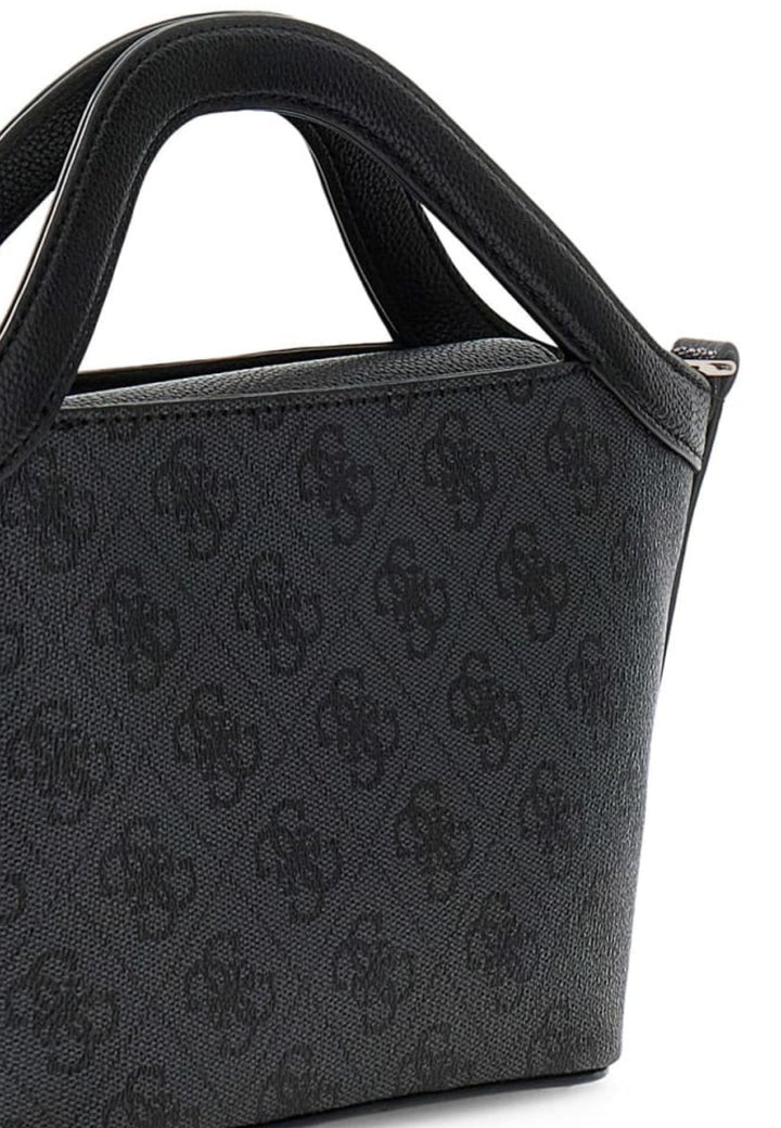 Guess Mala Tote Lindsey Mini Logótipo Carvão