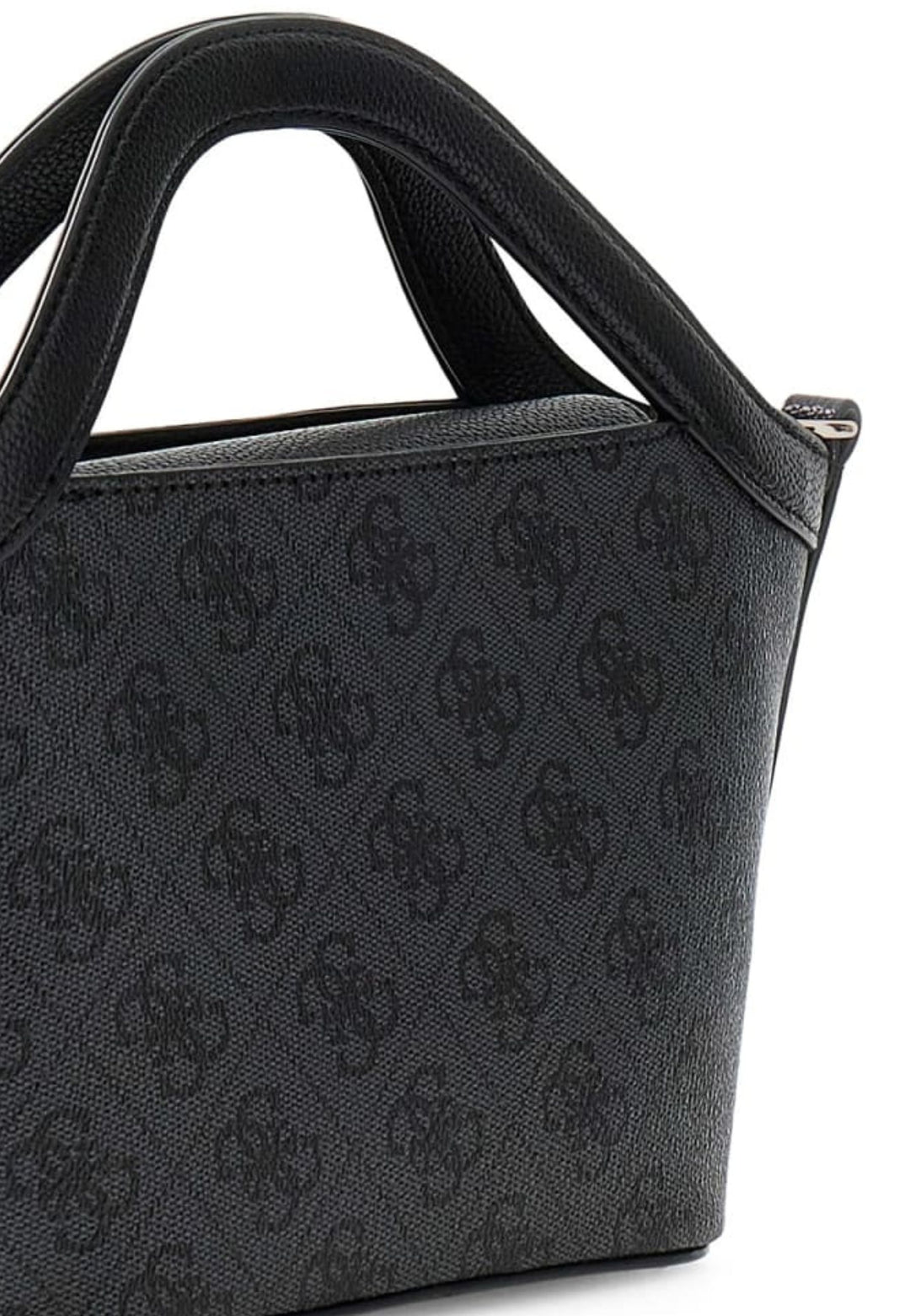 Guess Mala Tote Lindsey Mini Logótipo Carvão