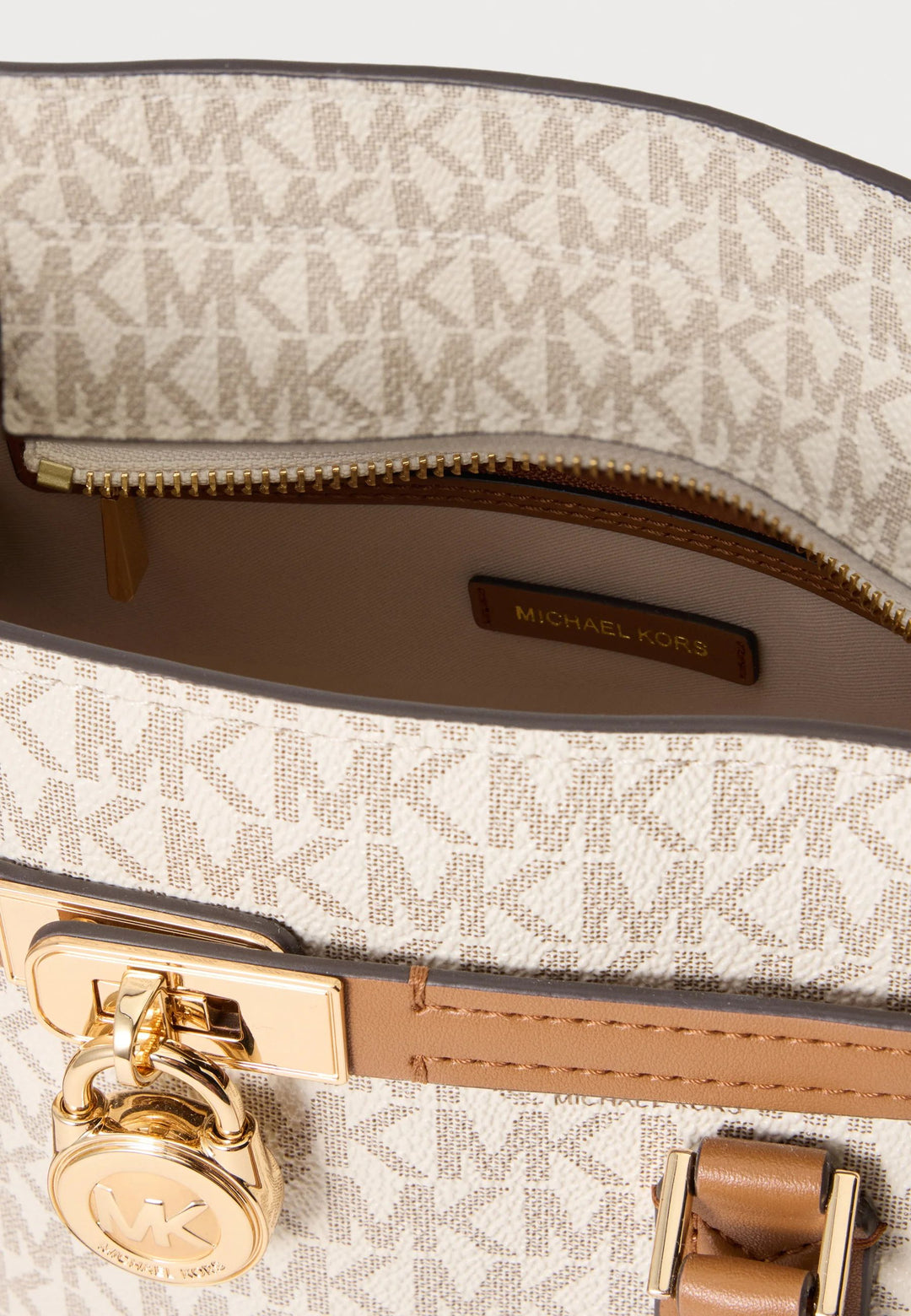 Michael Kors Hamilton Handbag Beige