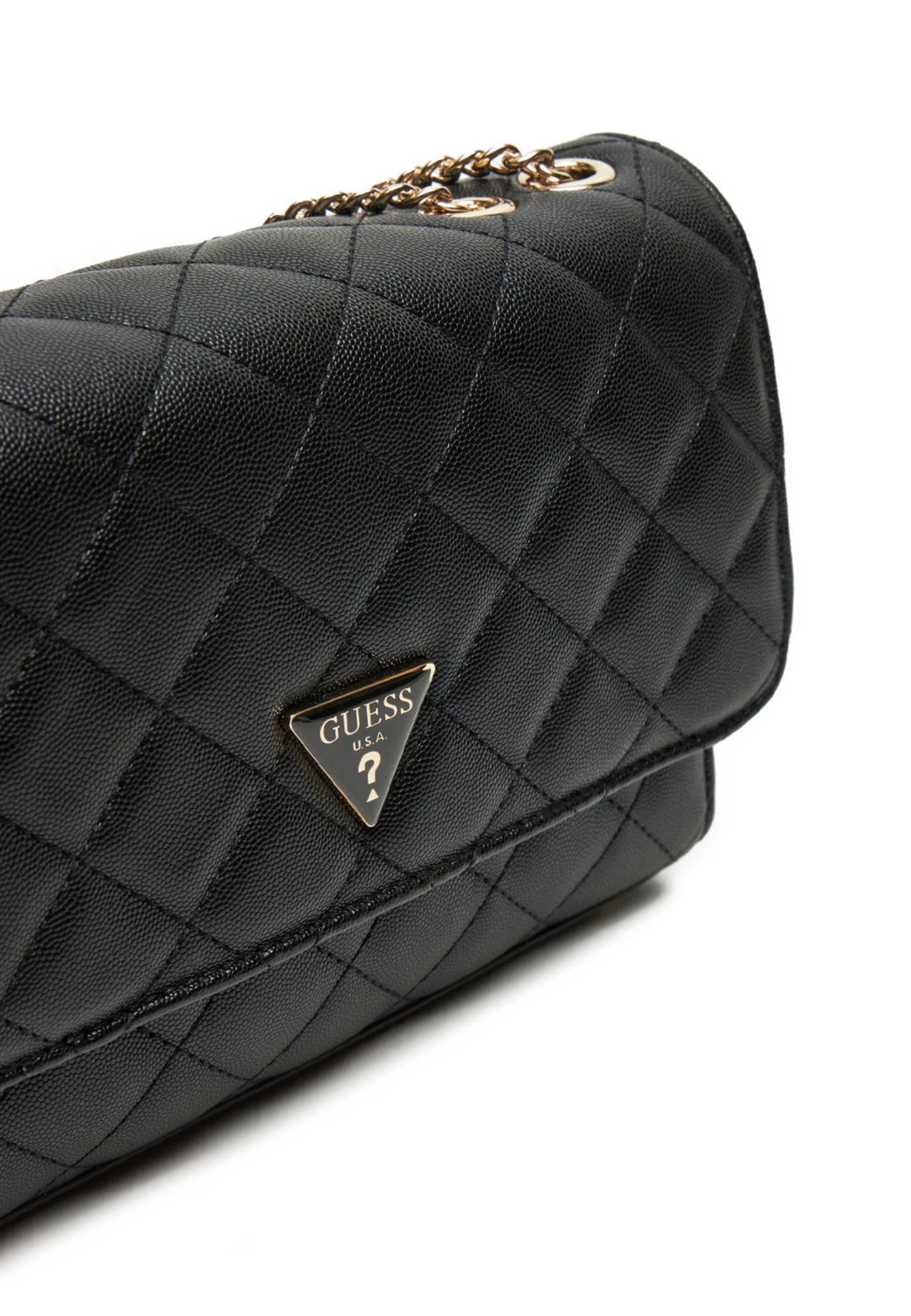 Borsa a tracolla Guess Eco Carly Girlfriend Nero
