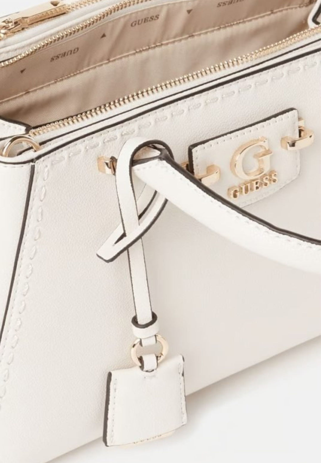 Guess Borsa a tracolla Anadela 3-Comp Bianco
