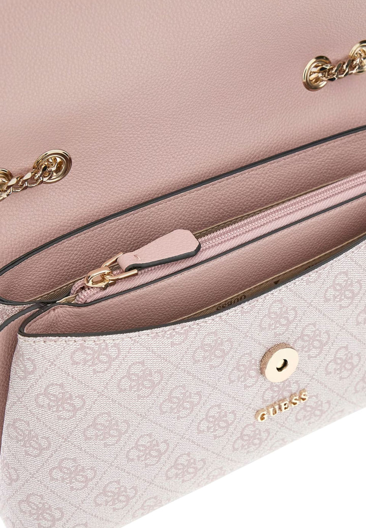 Guess taske med klap Lindsey Orchid Logo