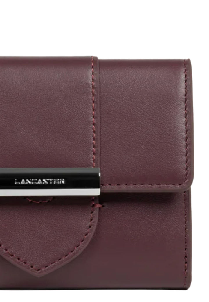 Lancaster Portafoglio con patta e chiusura Paris Ily Bordeaux
