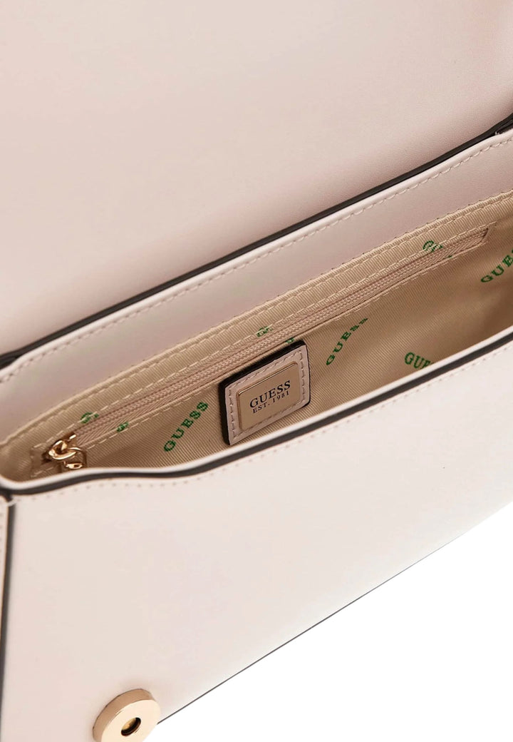 Guess Eco Mietta Sml Socie Crossbody Bag Stone
