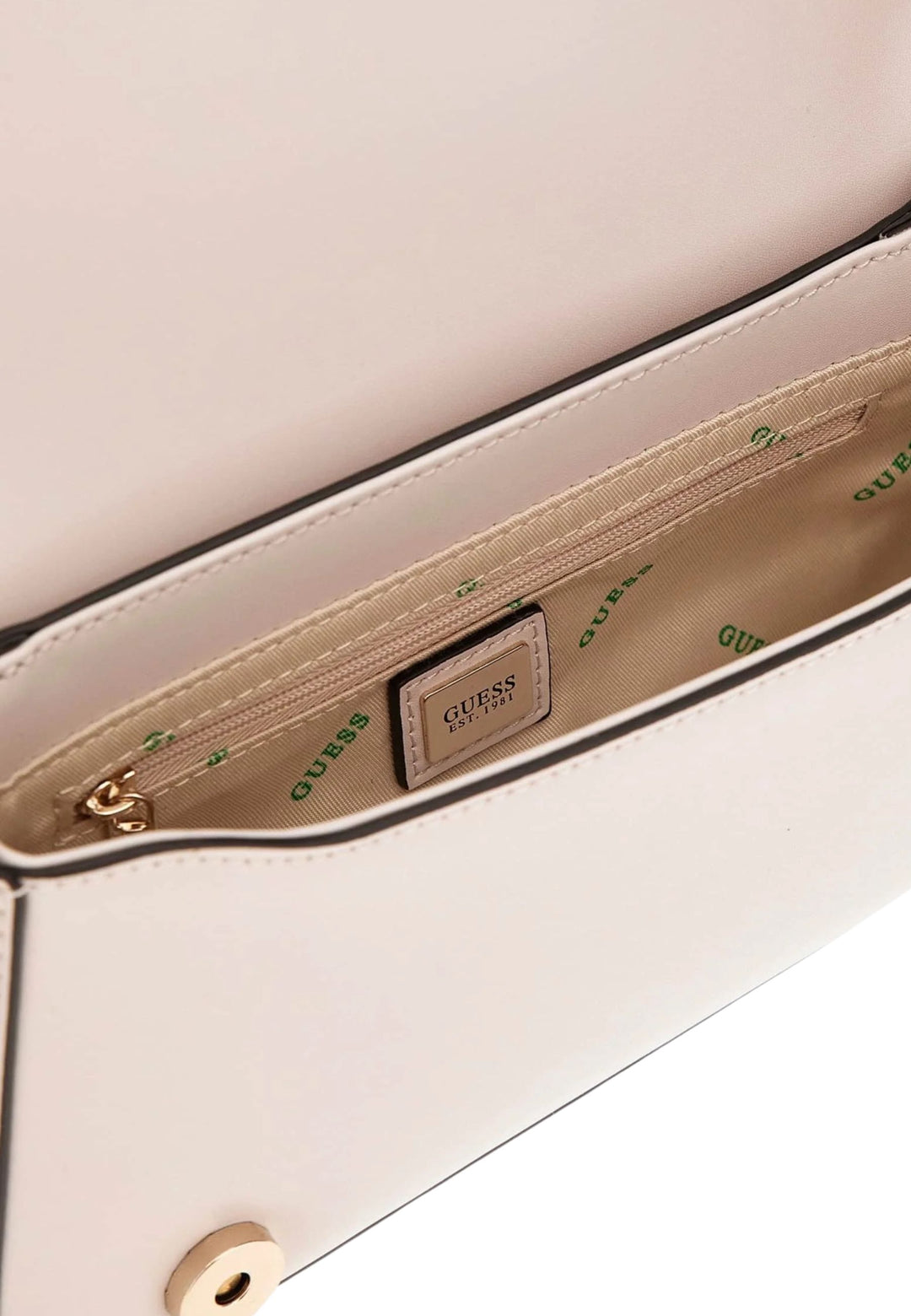 Guess Eco Mietta Sml Socie Crossbody Bag Stone