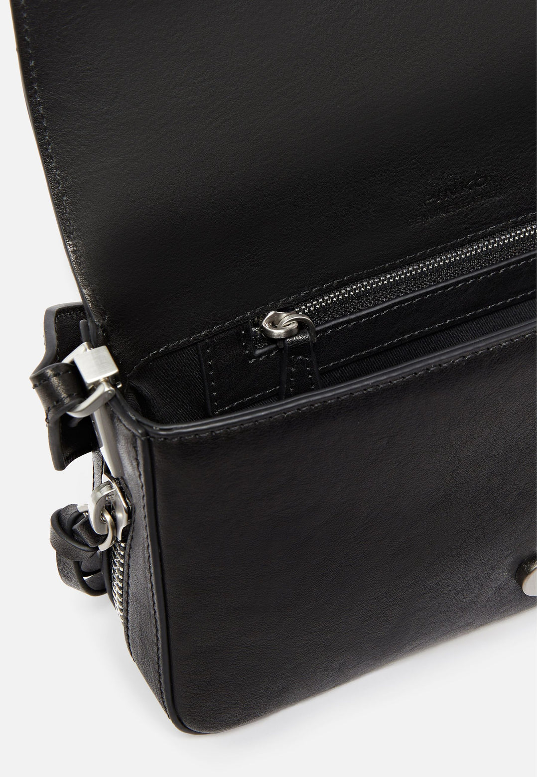 Pinko Kabelka Love One Slouchy Zip Mini Vite černá