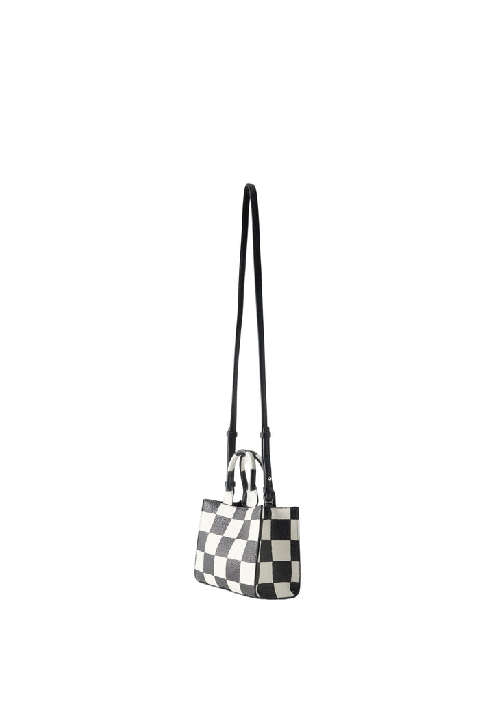 Karl Lagerfeld Mini-väska Carré Damier Svart & Vit